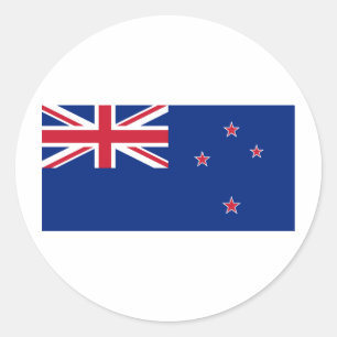 Nieuw-Zeeland NZ Ronde Sticker