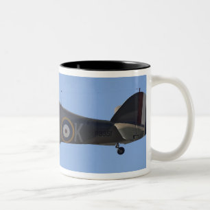 Nieuw-Zeeland, Otago, Wanaka, Warbirds Over 8 Tweekleurige Koffiemok
