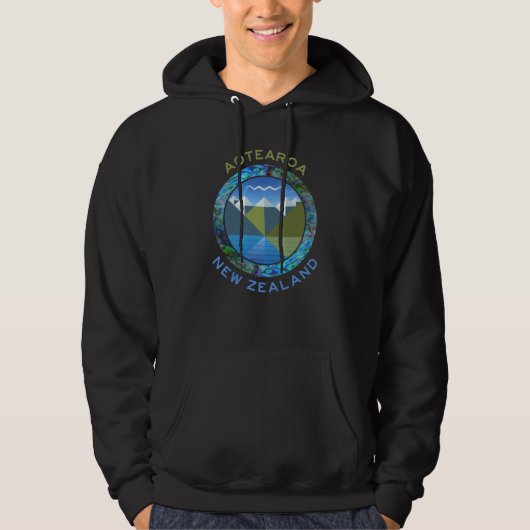 NIEUW-ZEELAND PAUA FIORDLAND HOODIE (Voorkant)