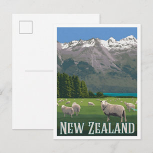 Nieuw-Zeeland Reis door de Tijd Briefkaart