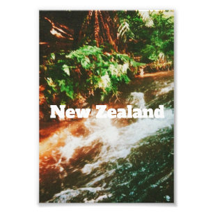 Nieuw-Zeeland Reisprint Foto Afdruk