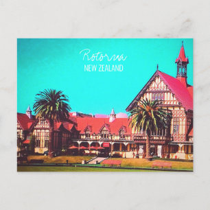 Nieuw-Zeeland Reist Rotorua museum Briefkaart