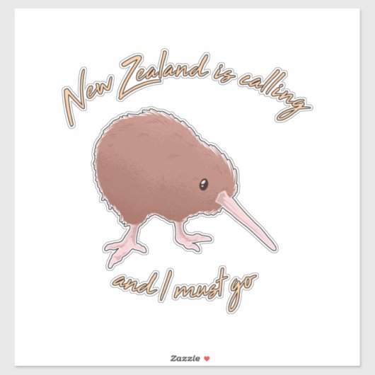 Nieuw-Zeeland roept Sticker (Vel)