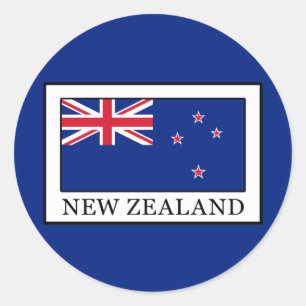 Nieuw Zeeland Ronde Sticker