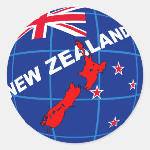 nieuw - zeeland ronde sticker