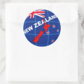 nieuw - zeeland ronde sticker (Tas)