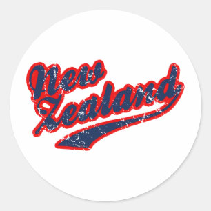 Nieuw-Zeeland Ronde Sticker
