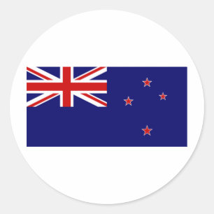Nieuw-Zeeland Ronde Sticker