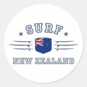Nieuw-Zeeland Ronde Sticker