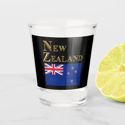 NIEUW-ZEELAND SHOT GLAS (Voorkant)
