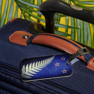 Nieuw-Zeeland Silver Fern Bagagelabel