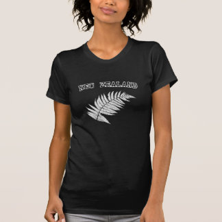 Nieuw-Zeeland Silver Fern Black T-Shirt