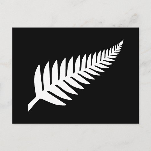 Nieuw-Zeeland Silver Fern Briefkaart (Voorkant)