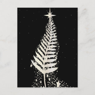 Nieuw-Zeeland SIlver Fern kerstboom Feestdagenkaart