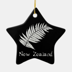 Nieuw-Zeeland Silver Fern Ornament