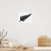 Nieuw-Zeeland Silver Fern Poster (Keuken)