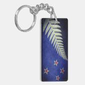 Nieuw-Zeeland Silver Fern Sleutelhanger (Voorkant Links)