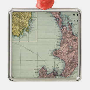 Nieuw-Zeeland, Tasmania, Fiji Metalen Ornament