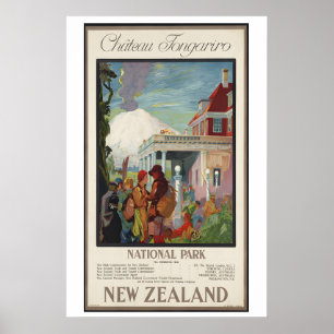 Nieuw-Zeeland Tongariro National Park Reisposter Poster