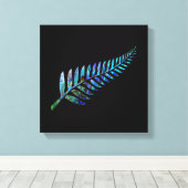 NIEUW ZEELAND VERKEERT EENVOUDIGE PAUA CANVAS AFDRUK (Insitu (Houten vloer))