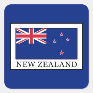 Nieuw Zeeland Vierkante Sticker