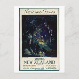 Nieuw-Zeeland Vintage Travel Poster Briefkaart