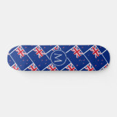 NIEUW ZEELAND Vlag Aotearoa Aangepaste MONOGRAM Skateboard (Horizontaal)