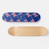 NIEUW ZEELAND Vlag Aotearoa Aangepaste MONOGRAM Skateboard (Horizontaal)