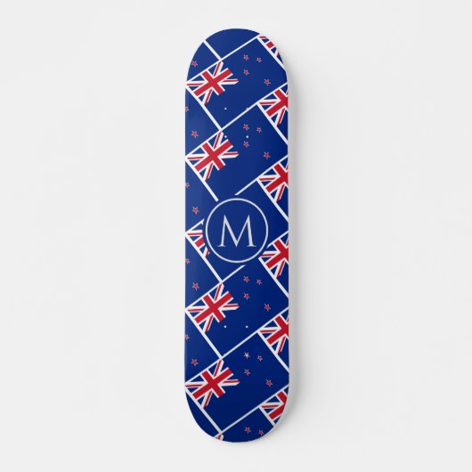 NIEUW ZEELAND Vlag Aotearoa Aangepaste MONOGRAM Skateboard (Voorkant)