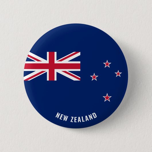 Nieuw-Zeeland Vlagpatriottisch Ronde Button 5,7 Cm (Voorkant)