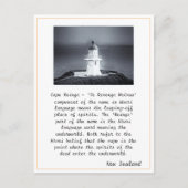 Nieuw-Zeeland - vuurtoren van Cape Reinga / Maori Briefkaart (Voorkant)