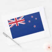 Nieuw-Zeeland/Zeelander/Kiwi vlag Rechthoekige Sticker (Envelop)