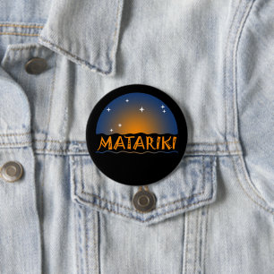 Nieuw-Zeeland Zeven zussen Maori MATARIKI 1b Ronde Button 7,6 Cm