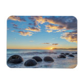 Nieuw-Zeeland, Zuid-eiland, Moeraki Boulders Magneet (Horizontaal)