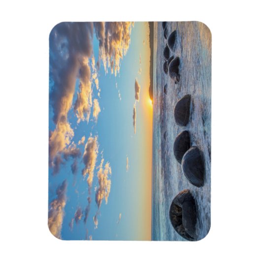 Nieuw-Zeeland, Zuid-eiland, Moeraki Boulders Magneet (Verticaal)