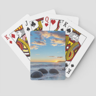 Nieuw-Zeeland, Zuid-eiland, Moeraki Boulders Speelkaarten