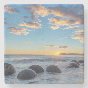 Nieuw-Zeeland, Zuidereiland, Moeraki Boulders Stenen Onderzetter