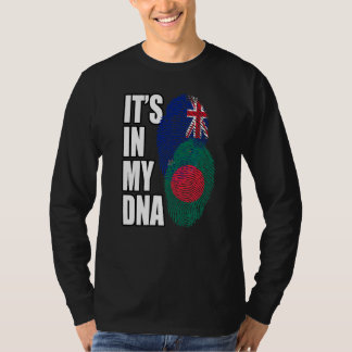Nieuw-Zeelander en Bangladeshi Mix DNA Vlag Erfgoe T-shirt