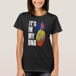 Nieuw-Zeelander En Bhutanees Mix DNA Vlag Erfgoed T-shirt