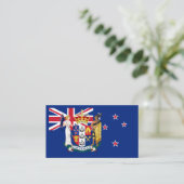 Nieuw-Zeelander Vlag & Wapen, Nieuw-Zeeland Visitekaartje (Staand voorkant)