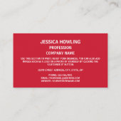 Nieuw-Zeelander Vlag & Wapen, Nieuw-Zeeland Visitekaartje (Achterkant)