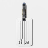 Nieuw-Zeelands Bagagelabel (Achterkant verticaal)