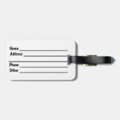 Nieuw-Zeelands Bagagelabel (Achterkant horizontaal)