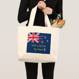 Nieuw-Zeelands cricketteam: liefde uit mijn hart Grote Tote Bag