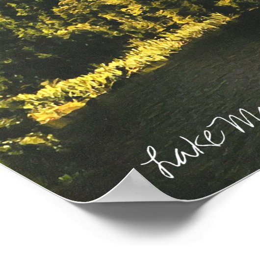 Nieuw-Zeelands meer Matheson Poster (Hoek)