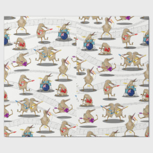 Nieuw-Zeelands muziekpatroon Cadeaupapier