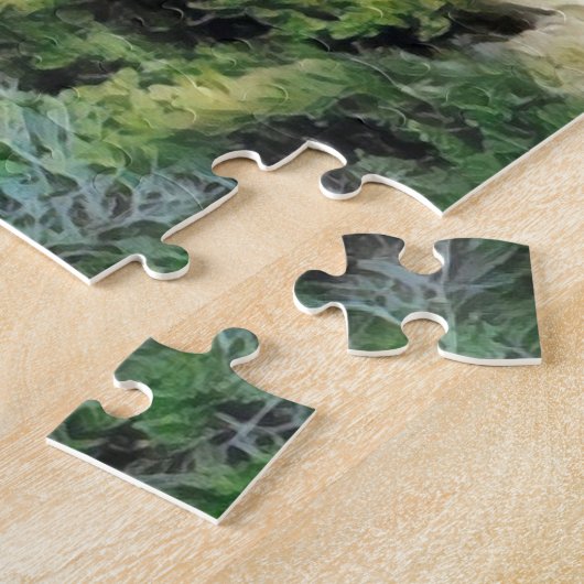 Nieuw-Zeelands Rotorua-landschap uitdagend Legpuzzel (Zijkant)