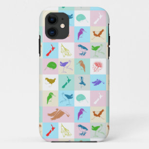 Nieuw-Zeelands vogelpatroon iPhone 11 Hoesje