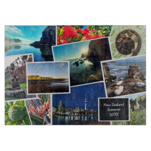 Nieuw-Zeelandse aangepaste fotocollage Snijplank