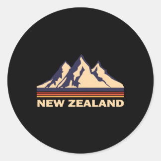 Nieuw-Zeelandse bergen Ronde Sticker